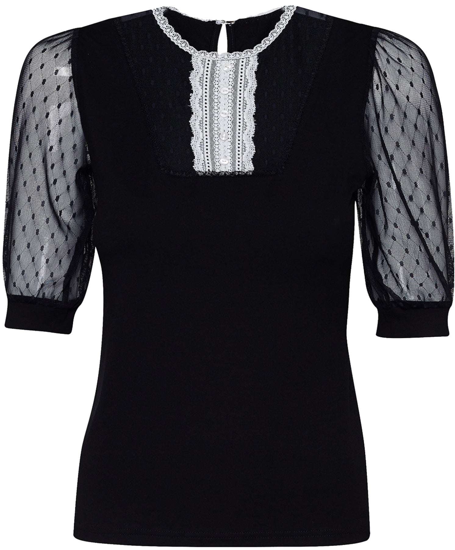 Vive_Maria_FILLE_FRANCAISE_Retro_TueLL_Spitze_Haalbarm_SHIRT_Oberteil_killer_kirsche_1