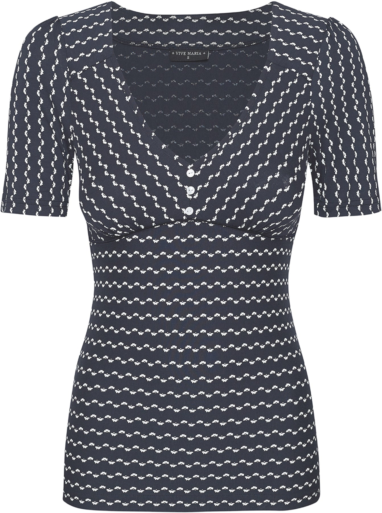 Vive_Maria_FLOWER_SAILOR_Blumen_STRIPE_V-Neck_Kurzarm_BLUSENSHIRT_Top_Oberteil_Killer_Kirsche-1