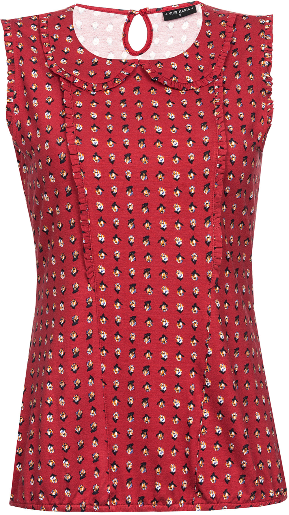 Vive_Maria_FRENCH_FLEUR_Nostalgic_FLORAL_Ruffle_Peter_Pan_BLUSE_Shirt_rot