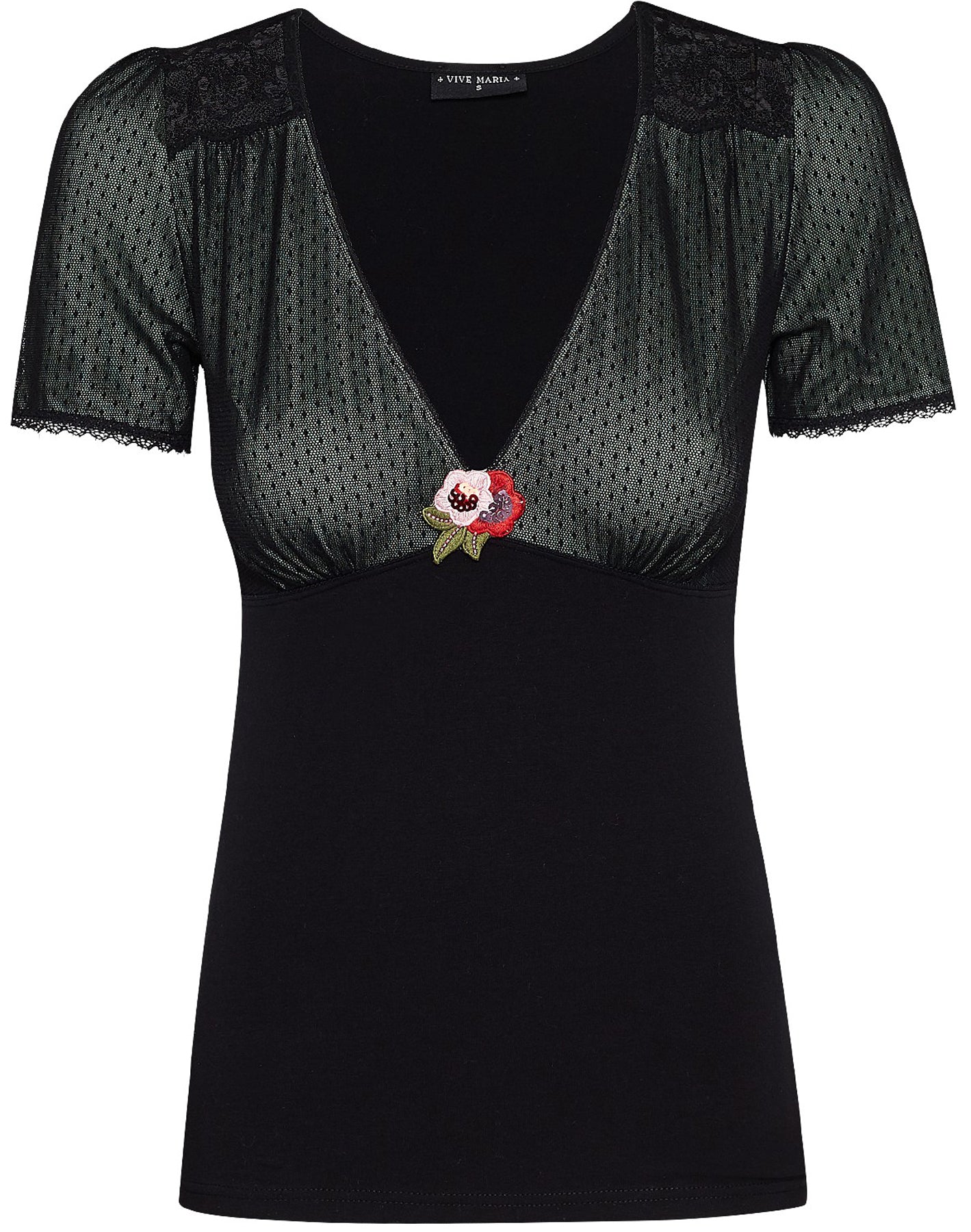 Vive_Maria_Green_Love_Lace_Spitzen_Retro_V-Neck_Flower_Blumen_Kurzarm_SHIRT_Oberteil_killer_kirsche_5