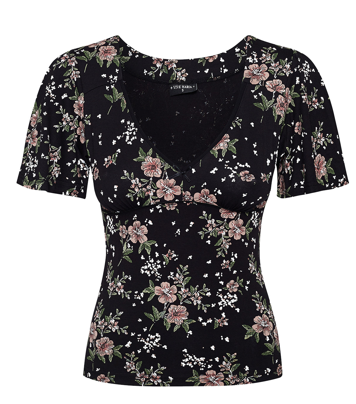 Vive_Maria_HIBISCUS_LOVE_Floral_Blueten_Nostalgic_VNeck_Shirt_Oberteil_Schwarz-2ZYsMQqZLqNWir