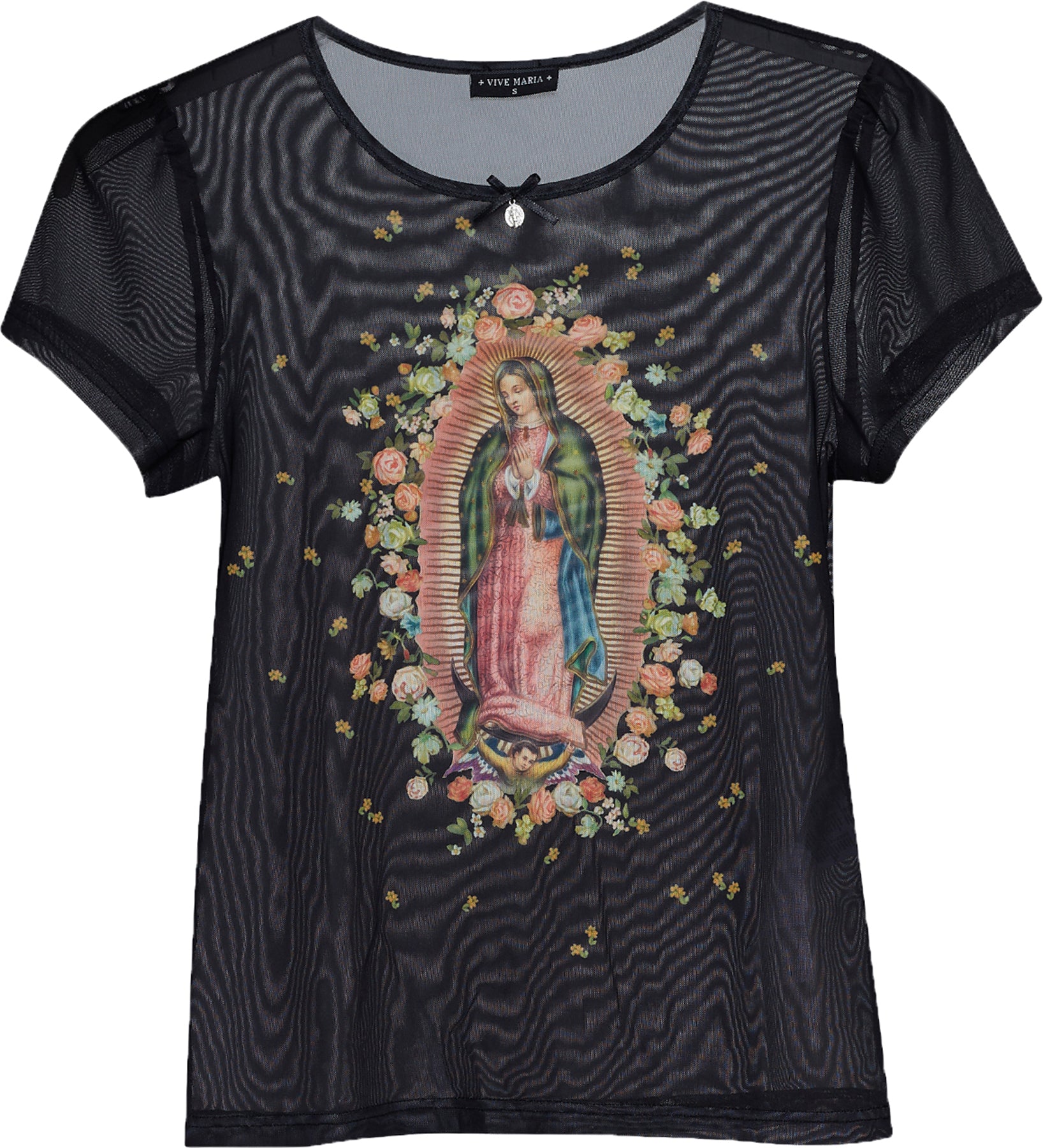 Vive_Maria_HOLY_MARIA_Vintage_Tulle_MESH_Rundhals_Kurzarm_T-SHIRT_Top_Oberteil_Killer_Kirsche-2