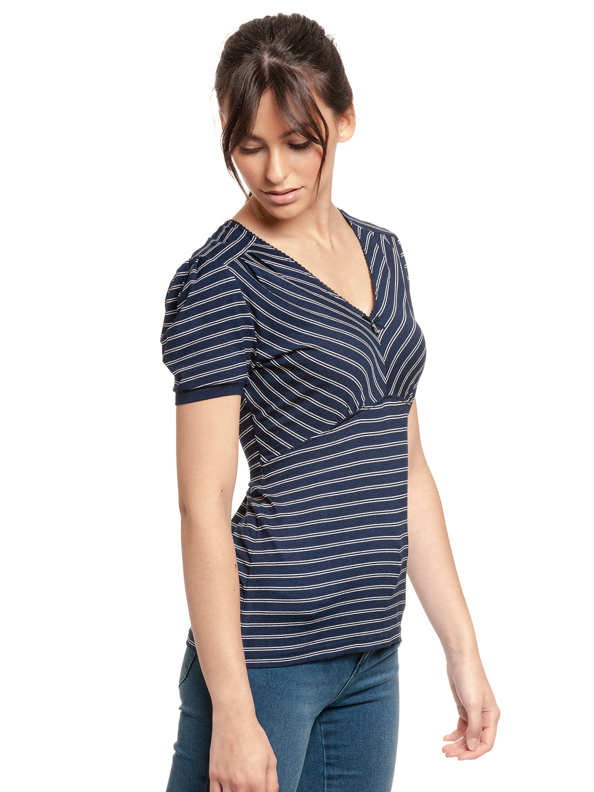 Vive_Maria_KISS_ME_CAPTAIN_Vintage_STREIFEN_Striped_V-Neck_Kurzarm_SHIRT_Oberteil_killer_kirsche_3ew1l1HA5z1VwD