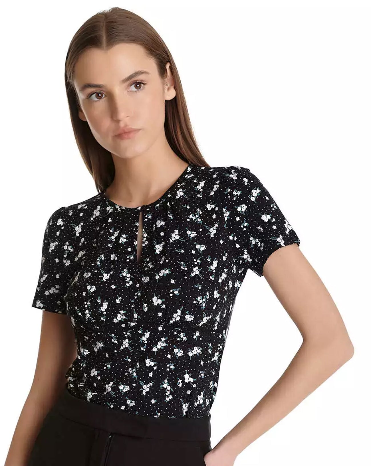 Vive_Maria_MA_VALERIE_Floral_Vintage_Blueten_Peephole_Kurzarm_SHIRT__Oberteil_-_Schwarz-1