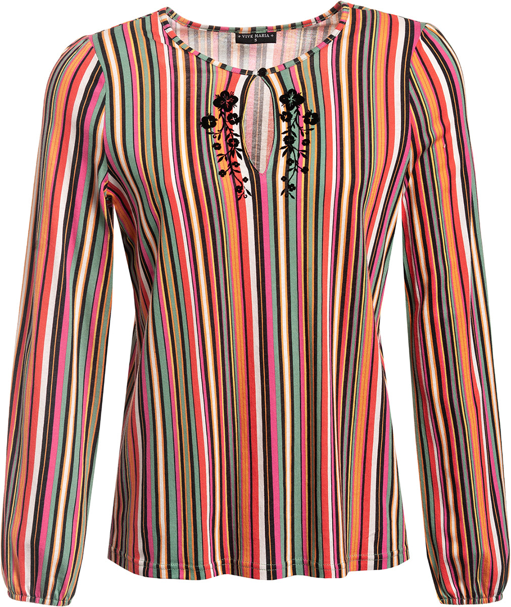 Vive_Maria_MEXICO_Vintage_STREIFEN_Flock_Blumen_Oberteil_BLUSE_Tunikashirt-1JLvlndVi6mf4U