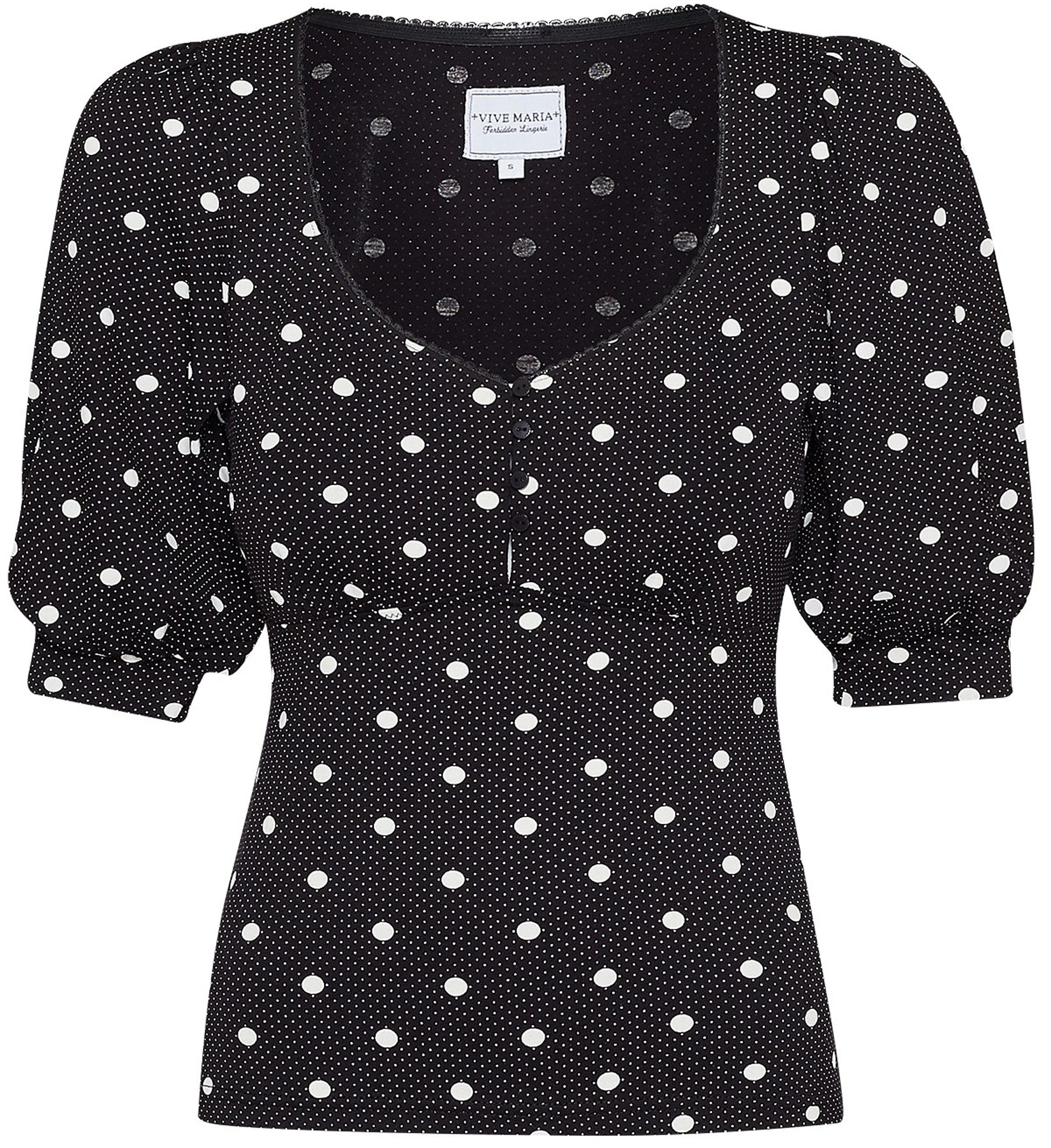 Vive_Maria_MIA_MARIA_Polka_Dots_Punkte_Gypsy_Retro_BLUSE_Oberteil_-_Schwarz_killer_kirsche_5wQfgq0tXbwam8