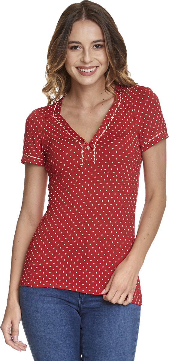 Vive_Maria_MONACO_Vintage_POLKA_DOT__Punkte_V-Neck_Kurzarm_SHIRT_Rot-1MSXRsIpqUuY8B