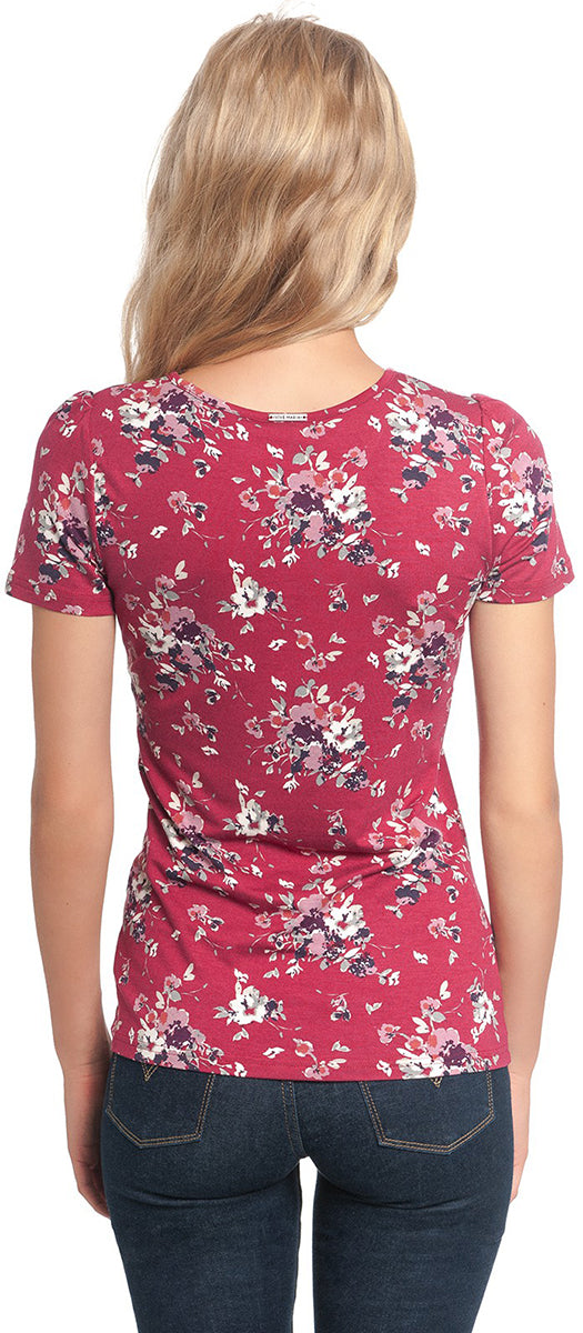 Vive_Maria_MON_AMOUR_Floral_BLUMEN_50s_Keyhole_Kurzarm_SHIRT_Rot-2