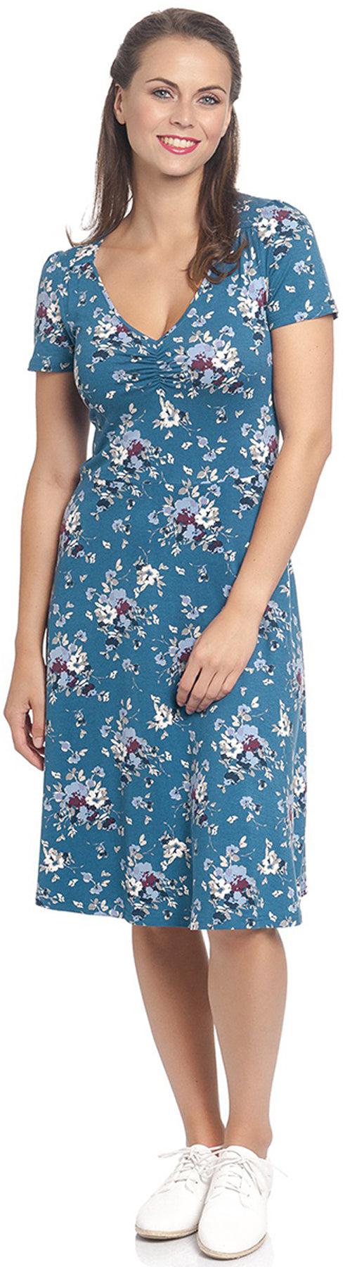 Vive_Maria_MON_AMOUR_Vintage_FLORAL_Kurzarm_DRESS_Kleid_Blau_killer_kirscherpJ3OlVZGjkkE