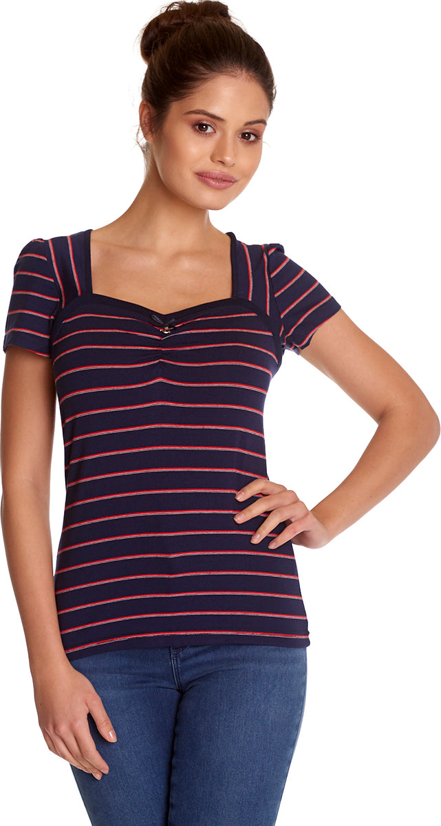 Vive_Maria_MON_MARSEILLE_Retro_Streifen_STRIPED_Kurzarm_Oberteil_SHIRT-1