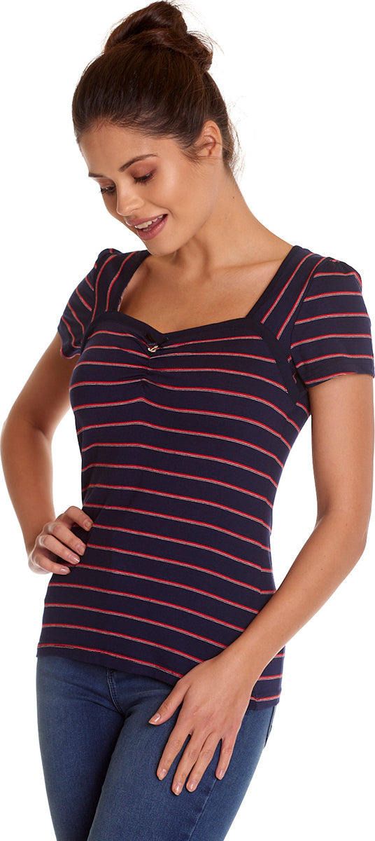 Vive_Maria_MON_MARSEILLE_Retro_Streifen_STRIPED_Kurzarm_Oberteil_SHIRT-3