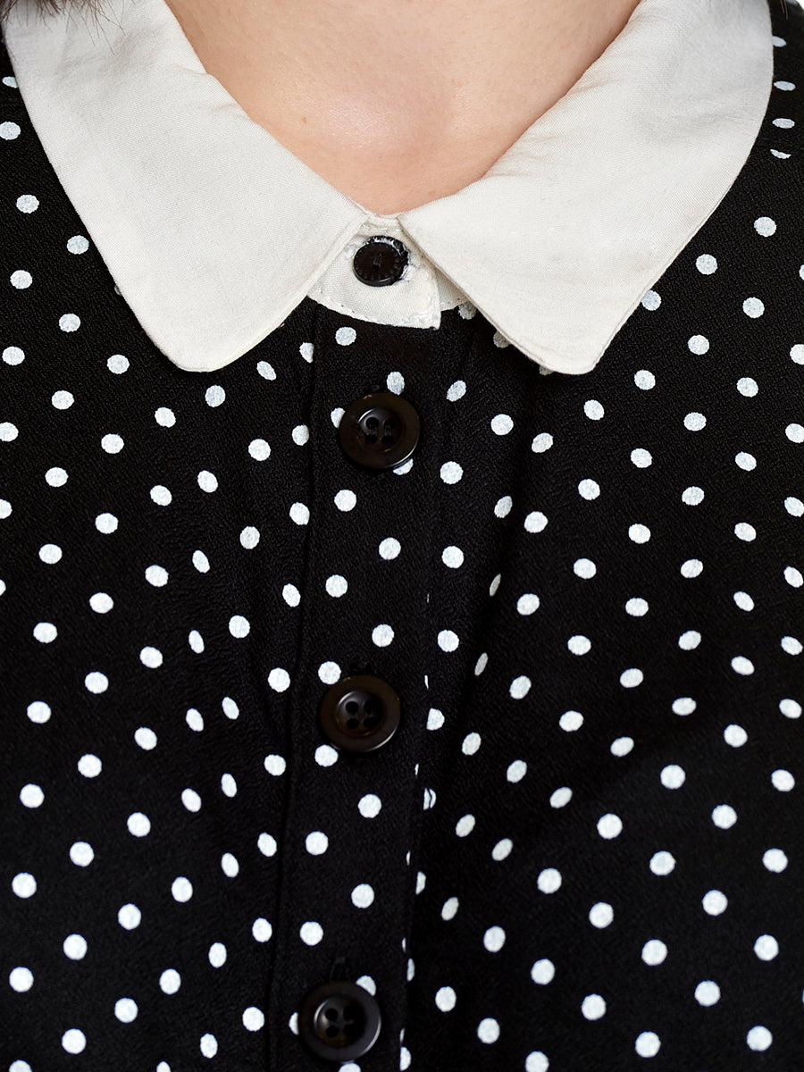 Vive_Maria_MY_ITALIAN_LOVE_Vintage_POLKA_DOT_Punkte_Kurzarm_DRESS_Kleid-4
