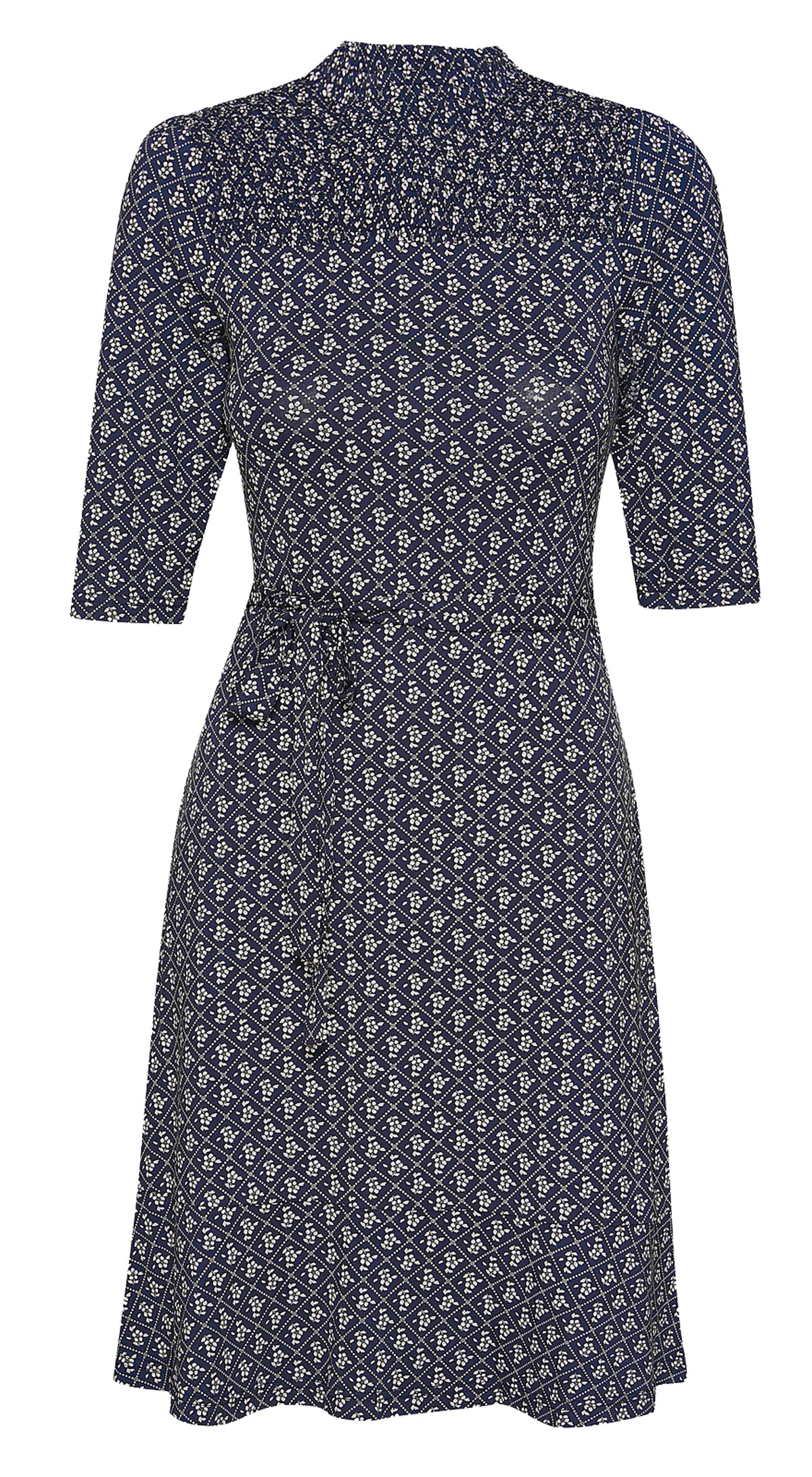 Vive_Maria_MY_SOUVENIR_Vintage_Geometrical_Stehkragen_ALinie_DRESS_Kleid-2