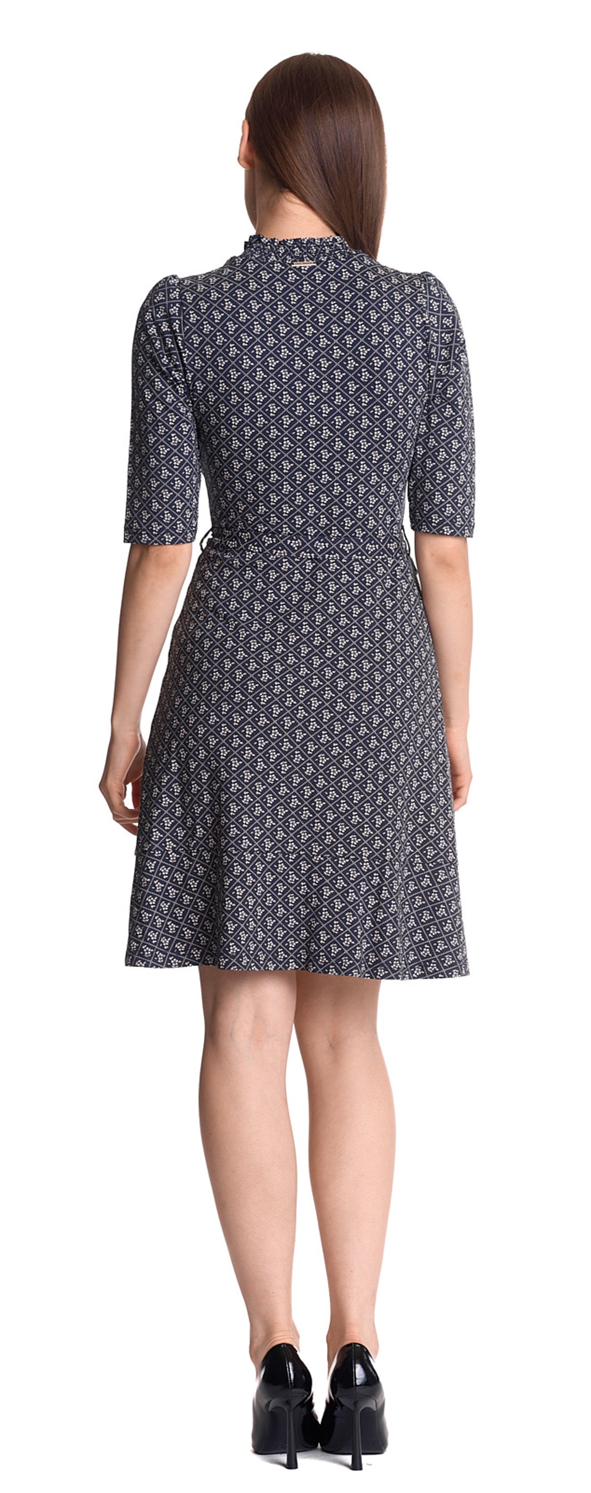 Vive_Maria_MY_SOUVENIR_Vintage_Geometrical_Stehkragen_ALinie_DRESS_Kleid-3