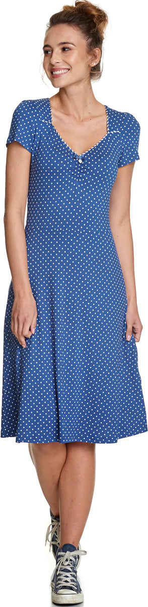Vive_Maria_NIZZA_Vintage_POLKA_DOT_Punkte_Kuzarm_SHIRT_DRESS_Kleid_Blau-1