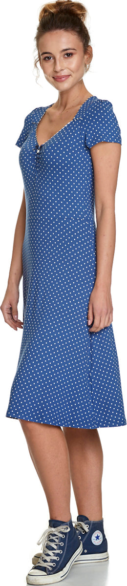 Vive_Maria_NIZZA_Vintage_POLKA_DOT_Punkte_Kuzarm_SHIRT_DRESS_Kleid_Blau-3