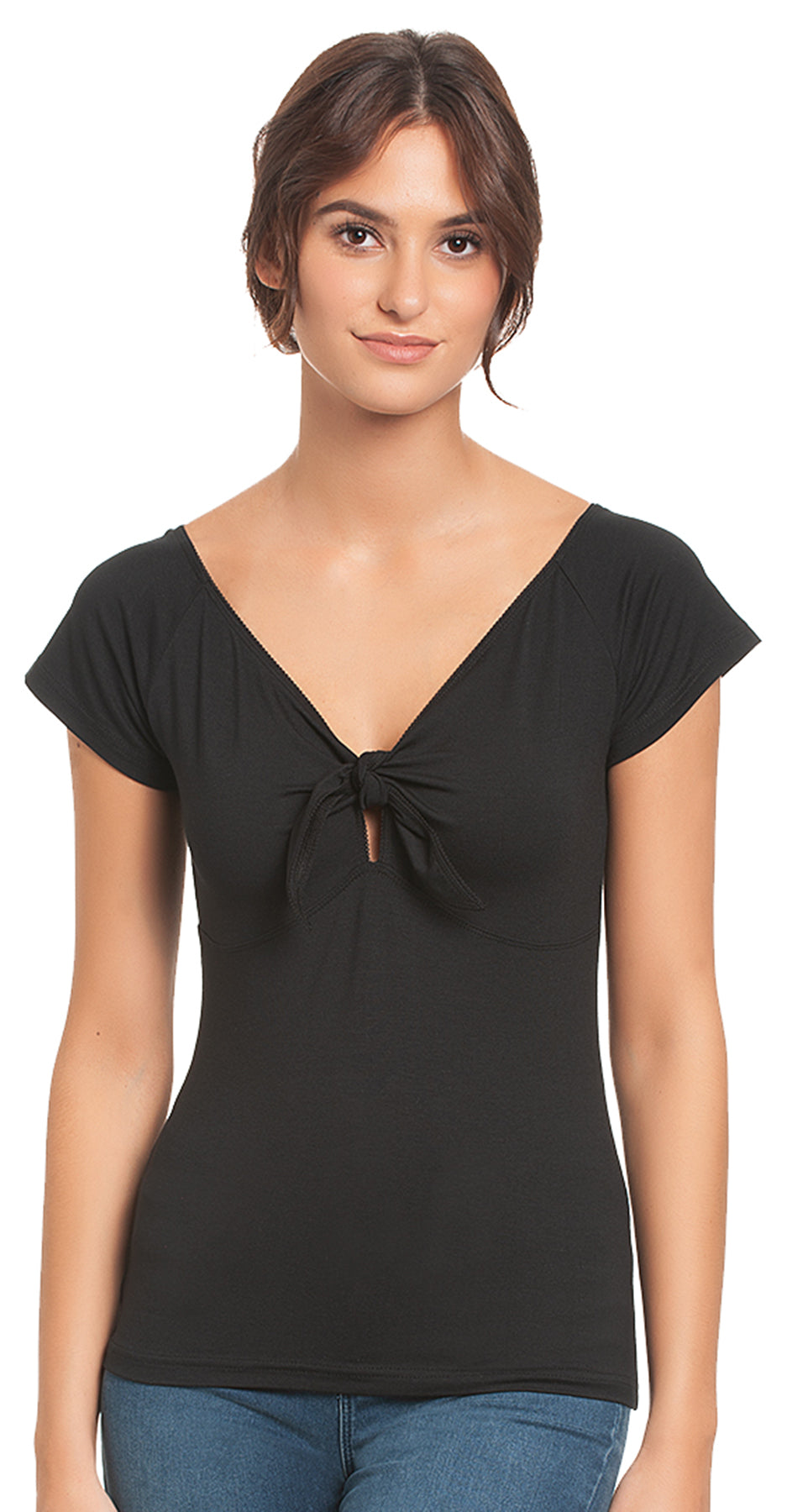 Vive_Maria_NOIR_Retro_50s_Basic_Knot_Tie_SHIRT_Oberteil_-_Schwarz_killer_kirsche_1xciJyneGefeRJ