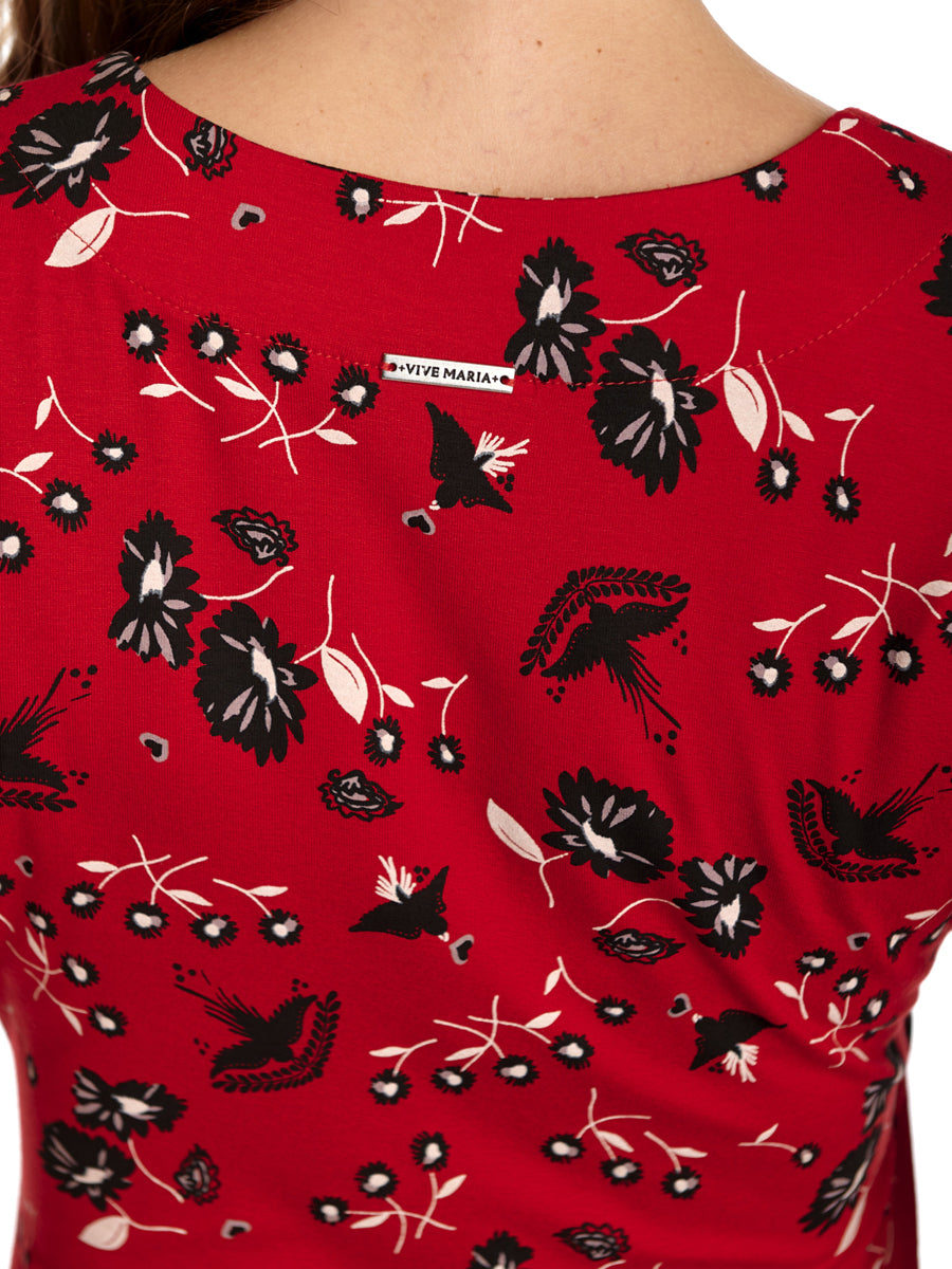 Vive_Maria_PARADISE_SUMMER_Retro_BLUMEN_SCHWALBEN_Kurzarm_SHIRT_Oberteil_killer_kirsche_4