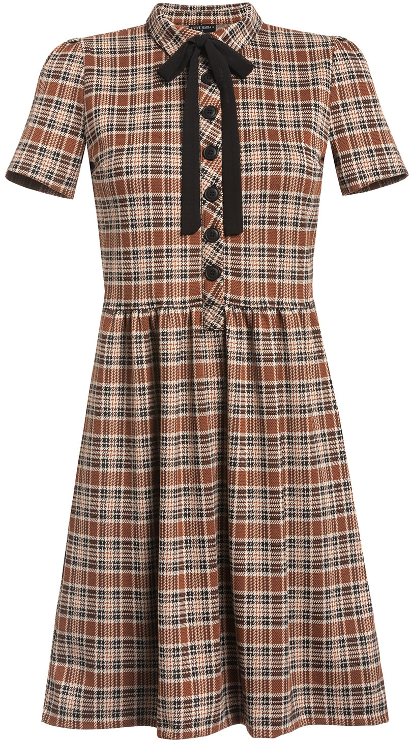Vive_Maria_PREPPY_AFTERNOON_Vintage_TARTAN_Karo_Kurzarm_A-Linie_DRESS_Kleid_killer_kirsche_2