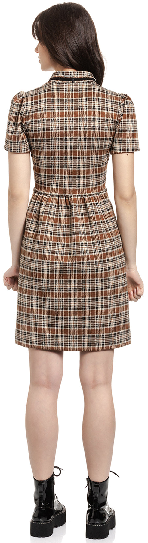 Vive_Maria_PREPPY_AFTERNOON_Vintage_TARTAN_Karo_Kurzarm_A-Linie_DRESS_Kleid_killer_kirsche_3