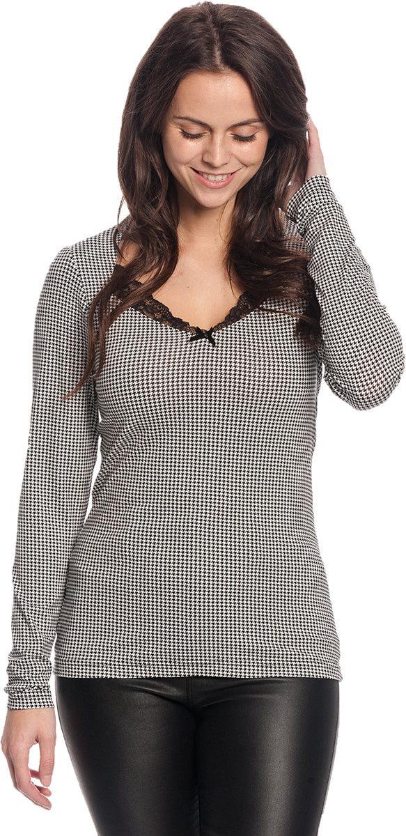Vive_Maria_SOPHIA_Vintage_HAHNENTRITT_Dogtooth_Langarm_LACE_SHIRT_Oberteil-1