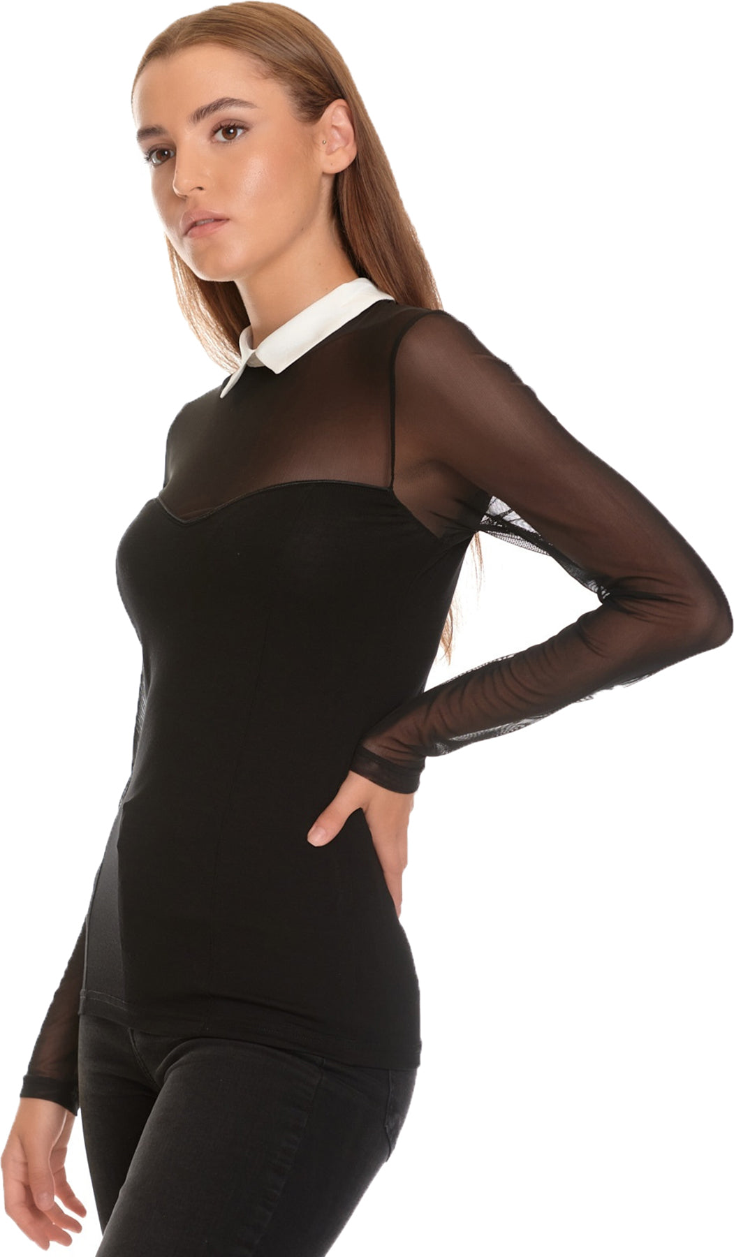 Vive_Maria_TUXEDO_MESH_Retro_TWO-TONE_Kragen_Langarm_Bluse_SHIRT_Oberteil_Killer_Kirsche-42QtwhirSyQGzV