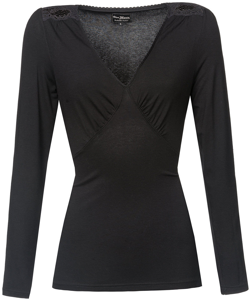 Vive_Maria_VINTAGE_SHIRT_Lace_V-Neck_SPITZE_Langarm_SHIRT_Oberteil-5