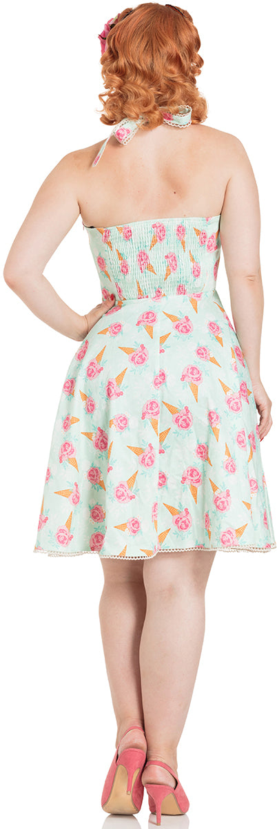 Voodoo_Vixen_ABIGAIL_Ice_Cream_Cones_ROSES_Neckholder_Dress_KLEID-3