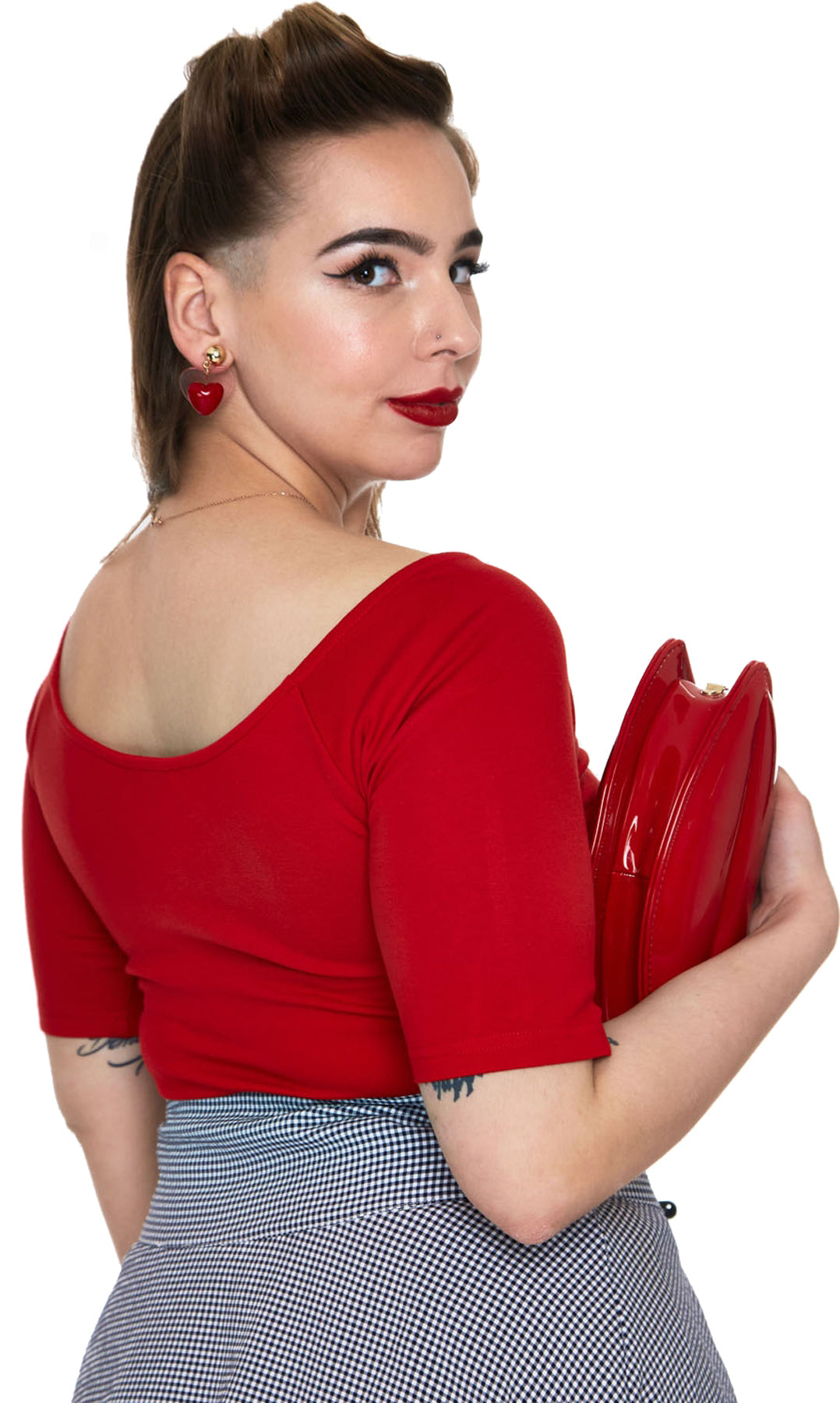 Voodoo_Vixen_ANIKA_Vintage_TIE_BOW_Halbarm_V-NECK_50s_SHIRT_Oberteil_Rot_killer_kirsche_5TbBrIkPwruN6F