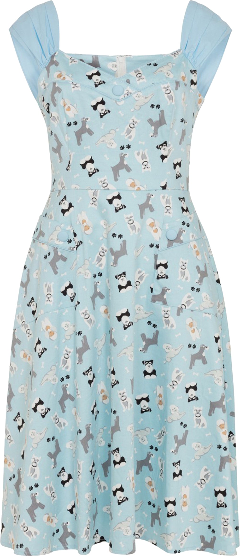 Voodoo_Vixen_AUBREY_Retro_DOG_Hunde_Sweetheart_DRESS_Pin_Up_KLEID