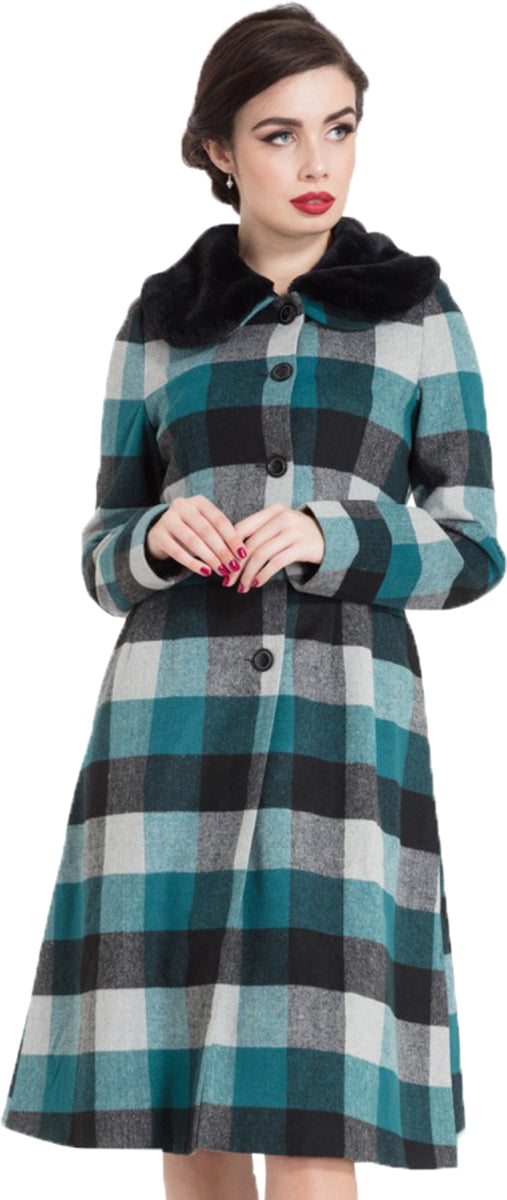 Voodoo_Vixen_BEATRICE_WOOLLY_Vintage_KARO_Fake_Fur_COAT_Mantel-1