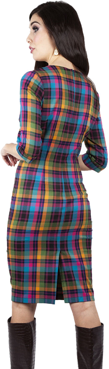 Voodoo_Vixen_CAMILLA_Vintage_TARTAN_Plaid_Karo__PENCIL_DRESS_Bleistiftkleid-2
