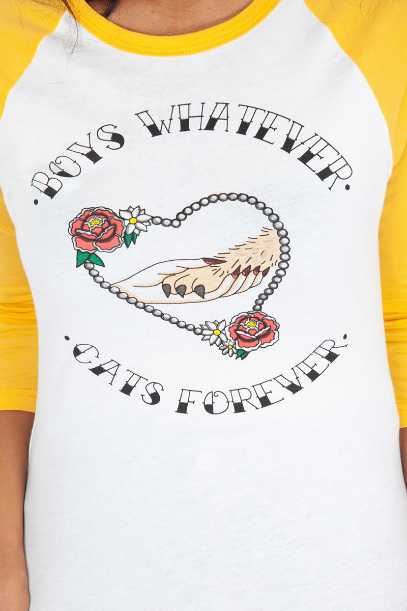 Voodoo_Vixen_CATS_FOREVER_Retro_TATTOO_Motiv_Herz_BASEBALL_SHIRT_Oberteil-3