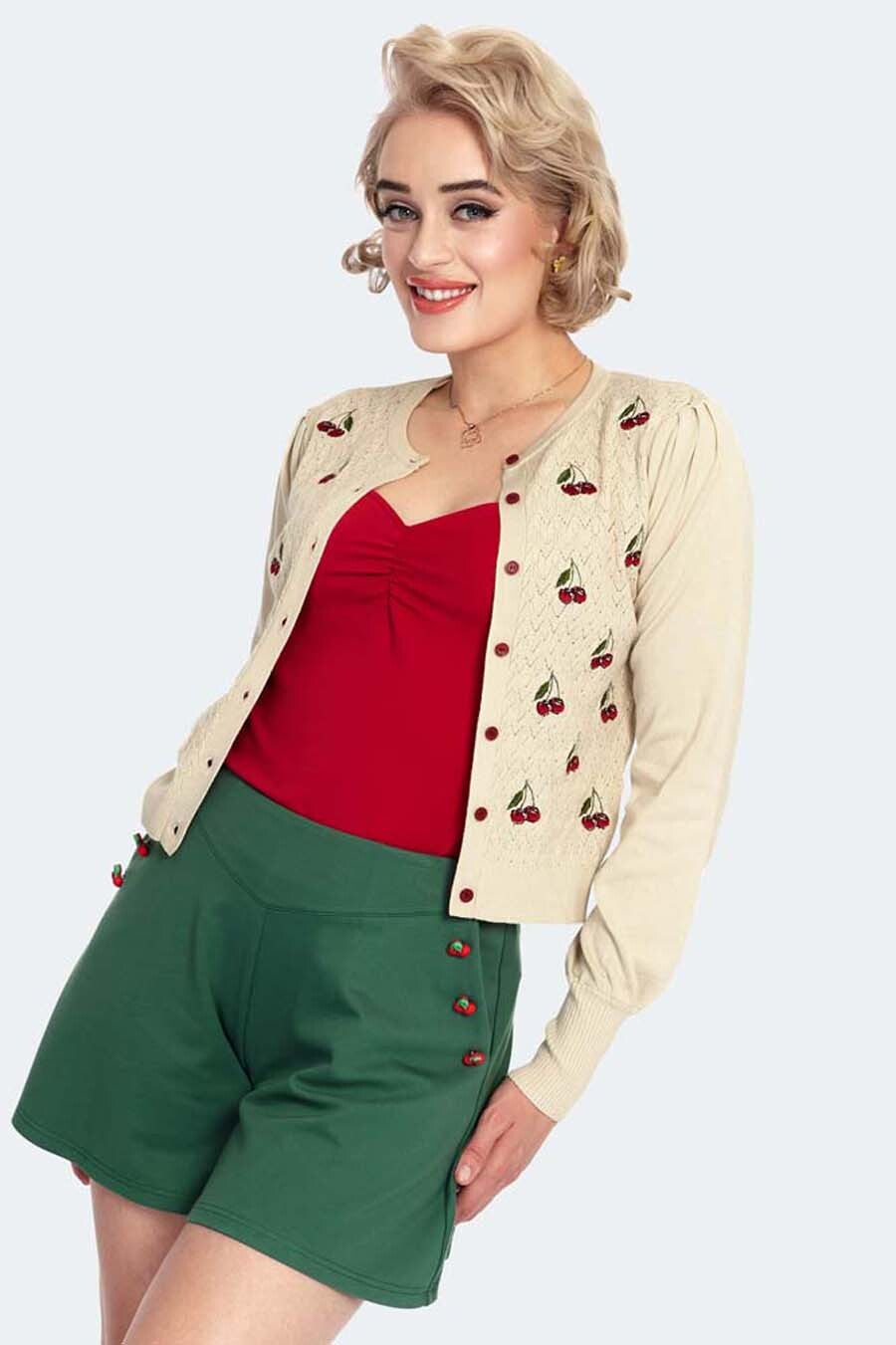 Voodoo_Vixen_CHERRY_VINTAGE_Kirschen_50s_Bell_Sleeve_CARDIGAN_Strickjacke_Creme-2YfB7huhpQ5HZH