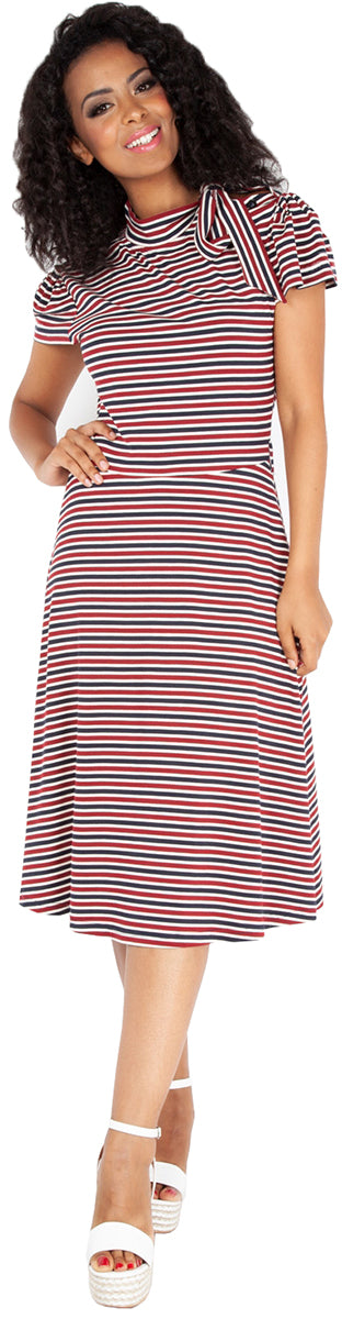 Voodoo_Vixen_CORINNA_Sailor_STRIPED_Streifen_KURZARM_Swing_Dress_KLEID-1