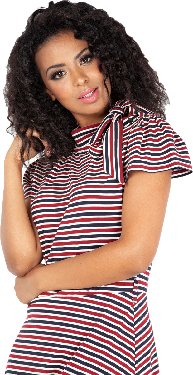 Voodoo_Vixen_CORINNA_Sailor_STRIPED_Streifen_KURZARM_Swing_Dress_KLEID-2