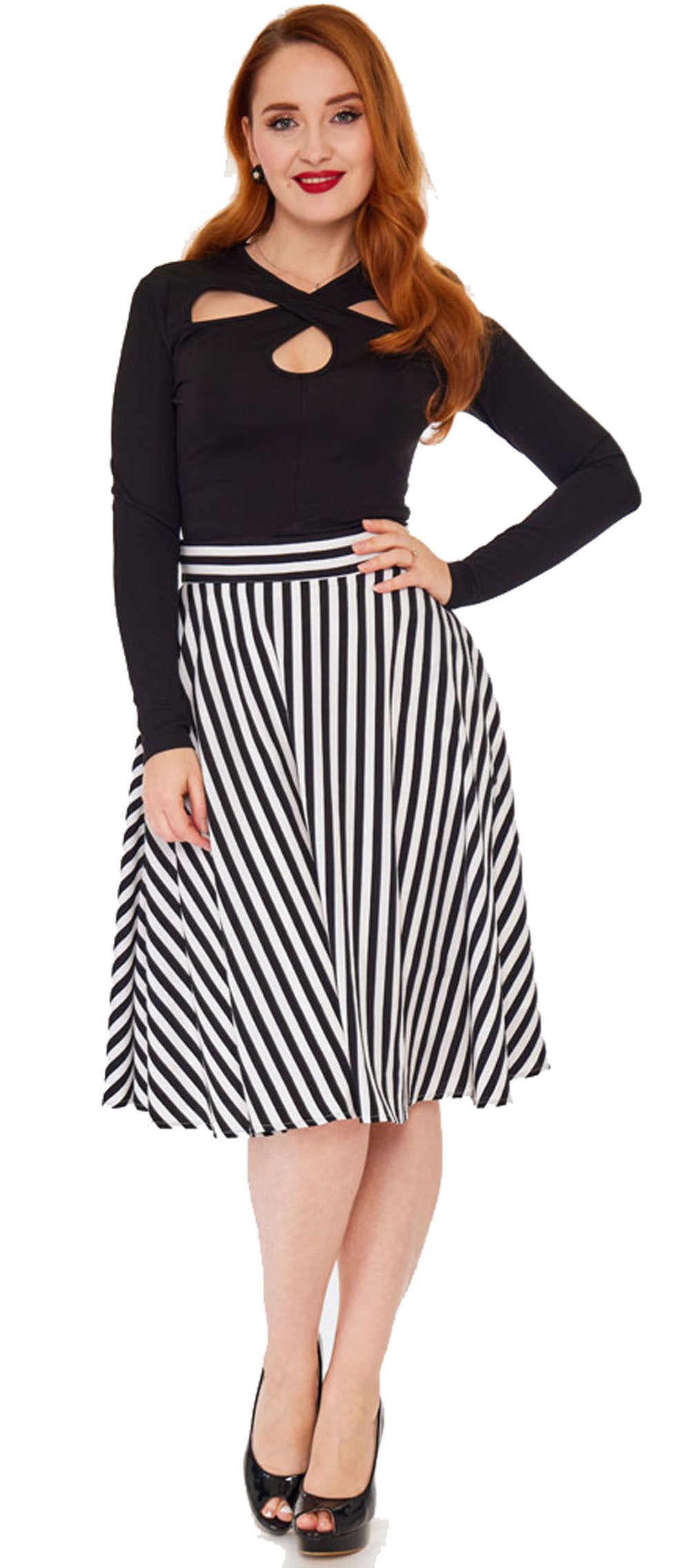 Voodoo_Vixen_CRISS_CROSS_Crossover_Langarm_Cut-Out_Vintage_50s_Oberteil_Shirt_-_Schwarz-3