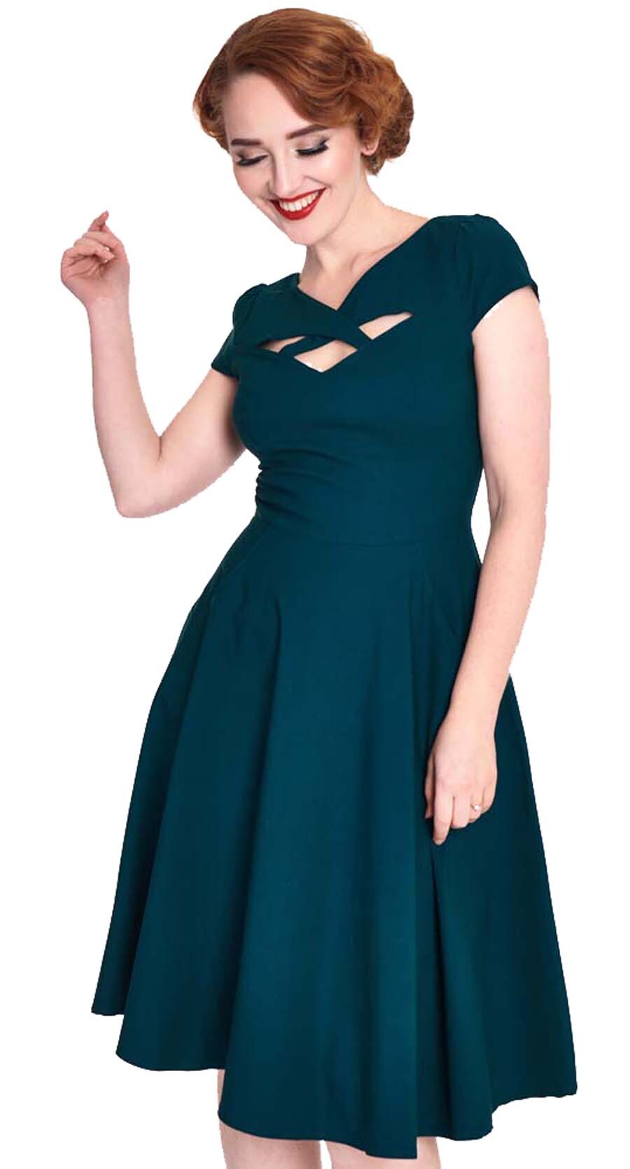 Voodoo_Vixen_CRISS_CROSS_Vintage_CutOut_50s_SWING_DRESS_Kleid_Dunkel-2N5gh7PyRedFaV