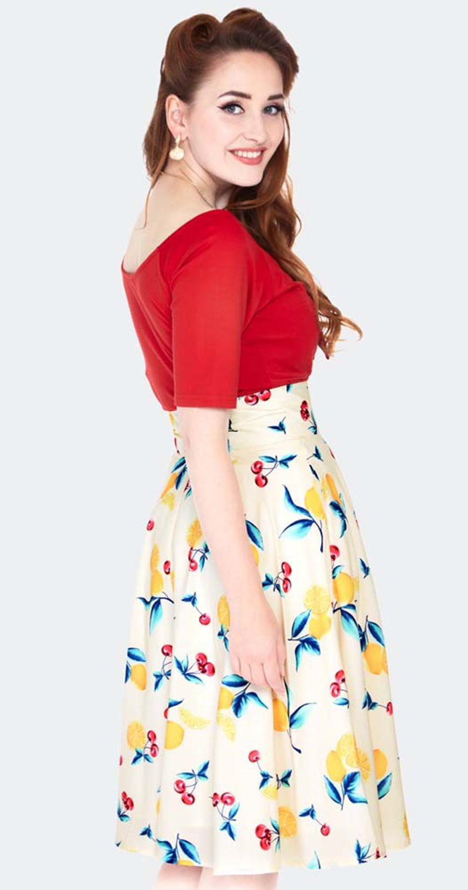 Voodoo_Vixen_Cherry_lemonade_button_detail_flare_SWING_SKIRT_Rock_killer_kirsche_3