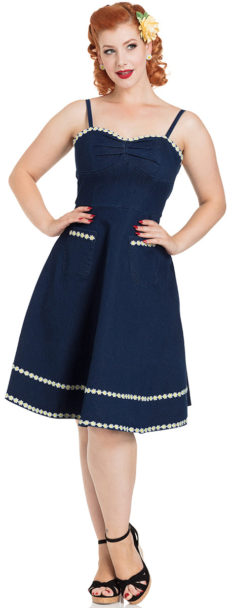 Voodoo_Vixen_DAISY_MAY_Vintage_DENIM_Gaenseblumen_TRaeGER_Dress_KLEID-2