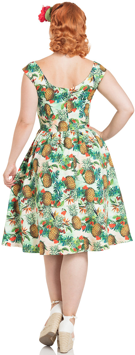 Voodoo_Vixen_DANA_Tropical_CHERRY_Pineapple_Traeger_Dress_KLEID-3