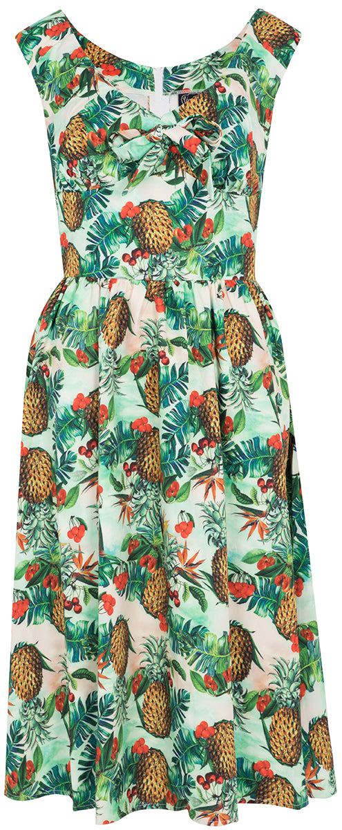 Voodoo_Vixen_DANA_Tropical_CHERRY_Pineapple_Traeger_Dress_KLEID-4