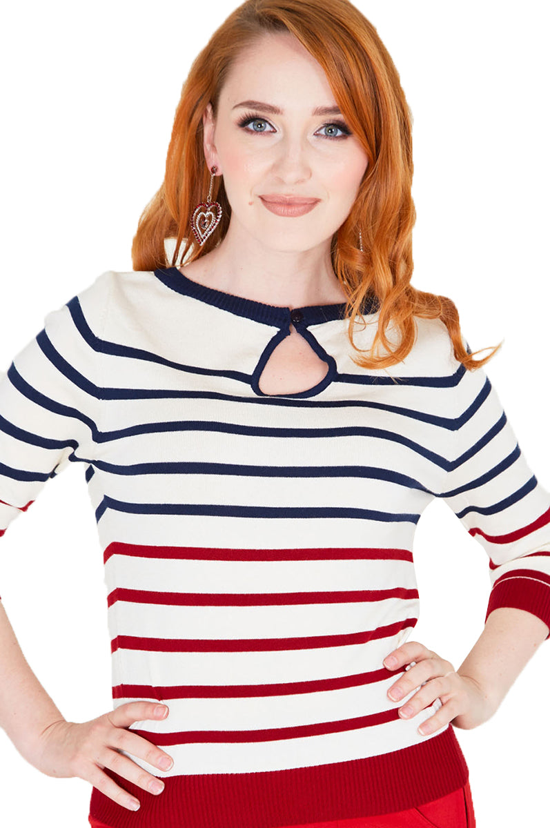 Voodoo_Vixen_EMERY_Vintage_STRIPE_Streifen_Keyhole_Feinstrick_PULLOVER_Sweater-2