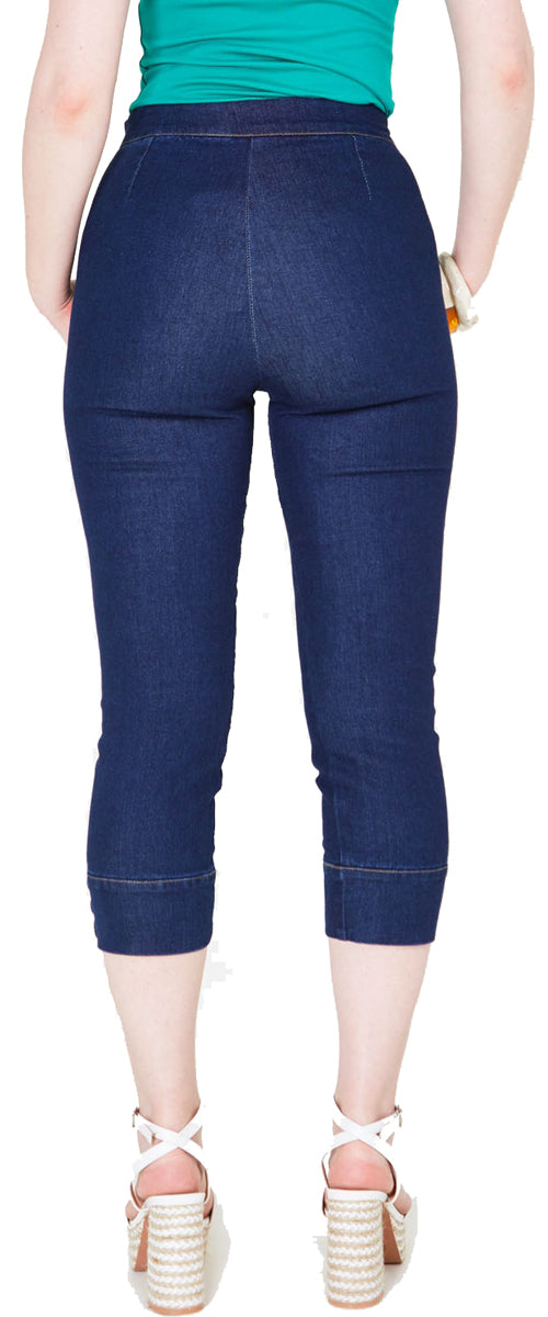 Voodoo_Vixen_EVA_Vintage_HIGH_WAISTED_50s_Slim_Fit_Denim_CAPRI_JEANS_Hose_killer_kirsche_4