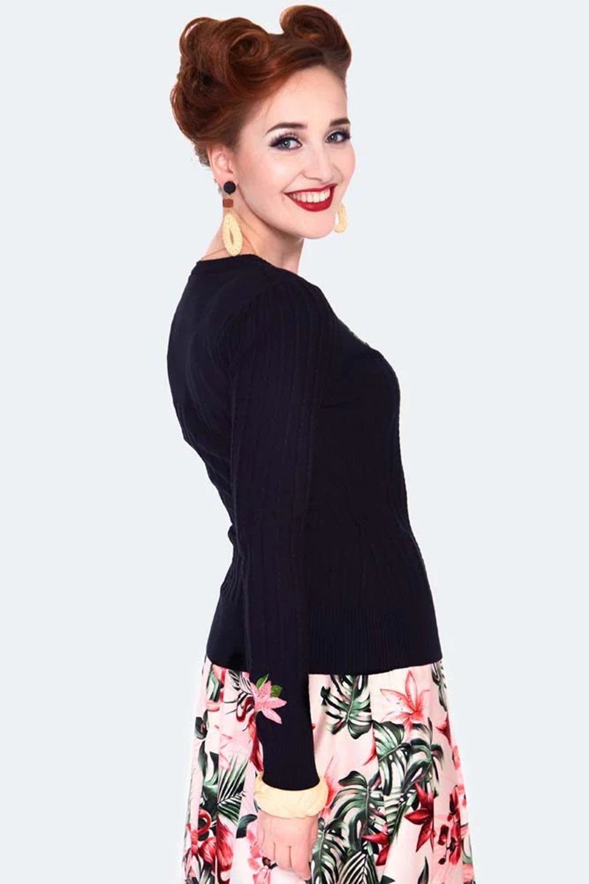 Voodoo_Vixen_FLAMINGO_Langarm_CARDIGAN_Stickjacke_killer_kirsche_3