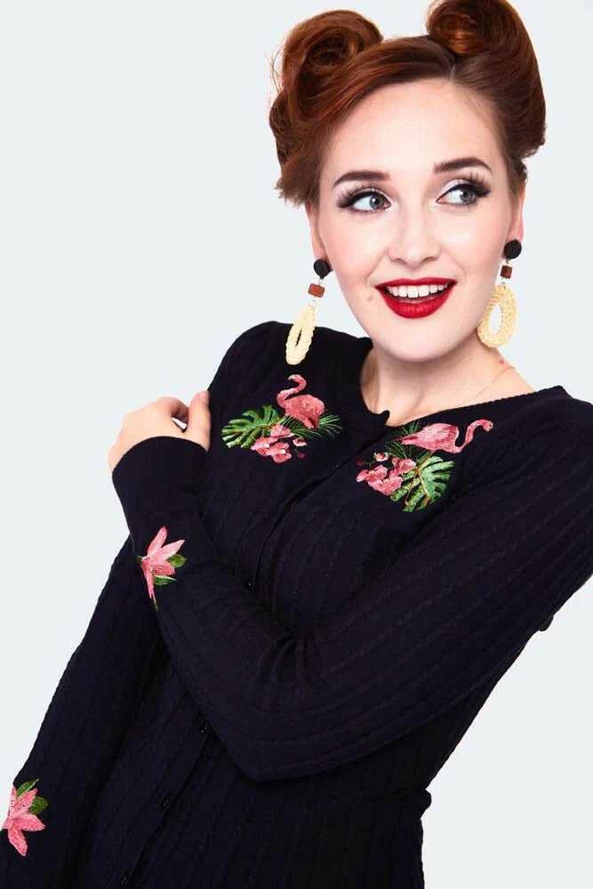 Voodoo_Vixen_FLAMINGO_Langarm_CARDIGAN_Stickjacke_killer_kirsche_4