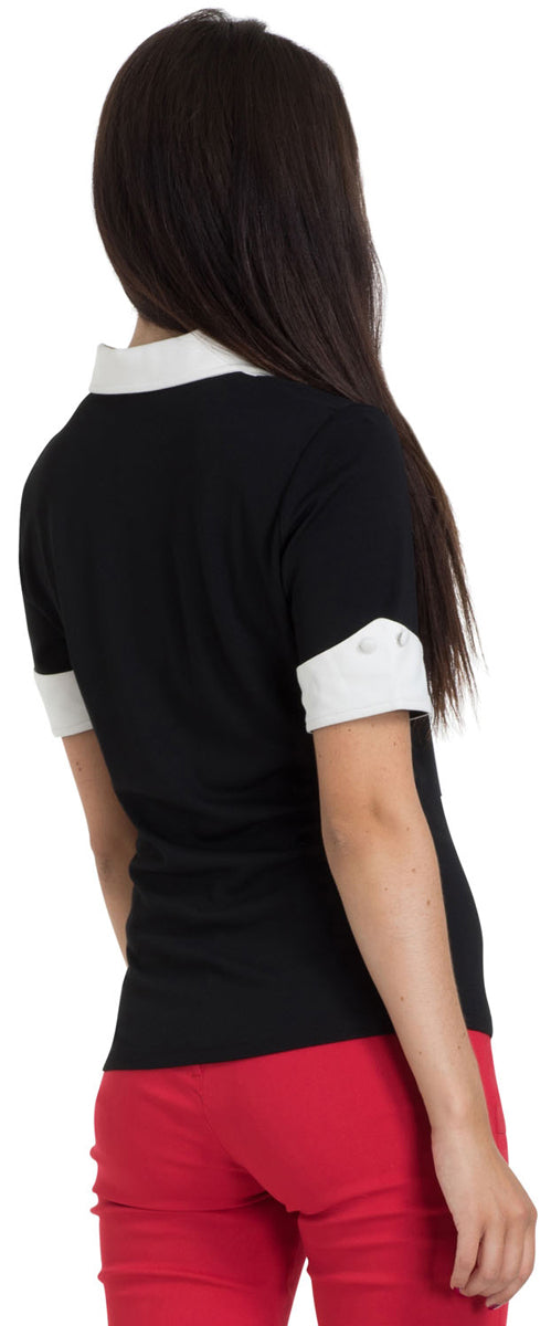 Voodoo_Vixen_FRANCHESCA_Vintage_TWO-TONE_Collar_Peephole_SHIRT_Oberteil_killer_kirsche_1