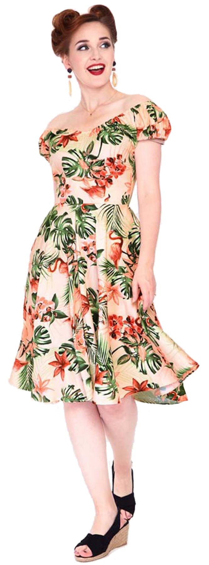 Voodoo_Vixen_Flamingo_50s_TROPICAL_Flowers_Floral_V-Neck_Retro_SWING_DRESS_Kleid_killer_kirsche_1YxPfESwZPoRKq