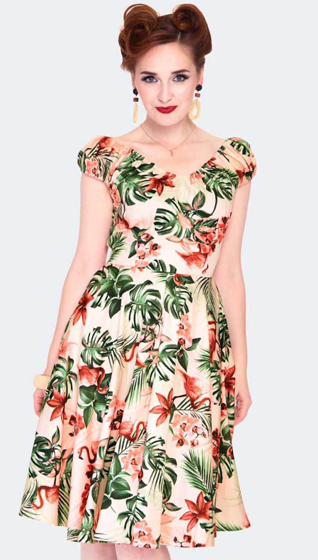 Voodoo_Vixen_Flamingo_50s_TROPICAL_Flowers_Floral_V-Neck_Retro_SWING_DRESS_Kleid_killer_kirsche_2l6ozWxwrY4sUq