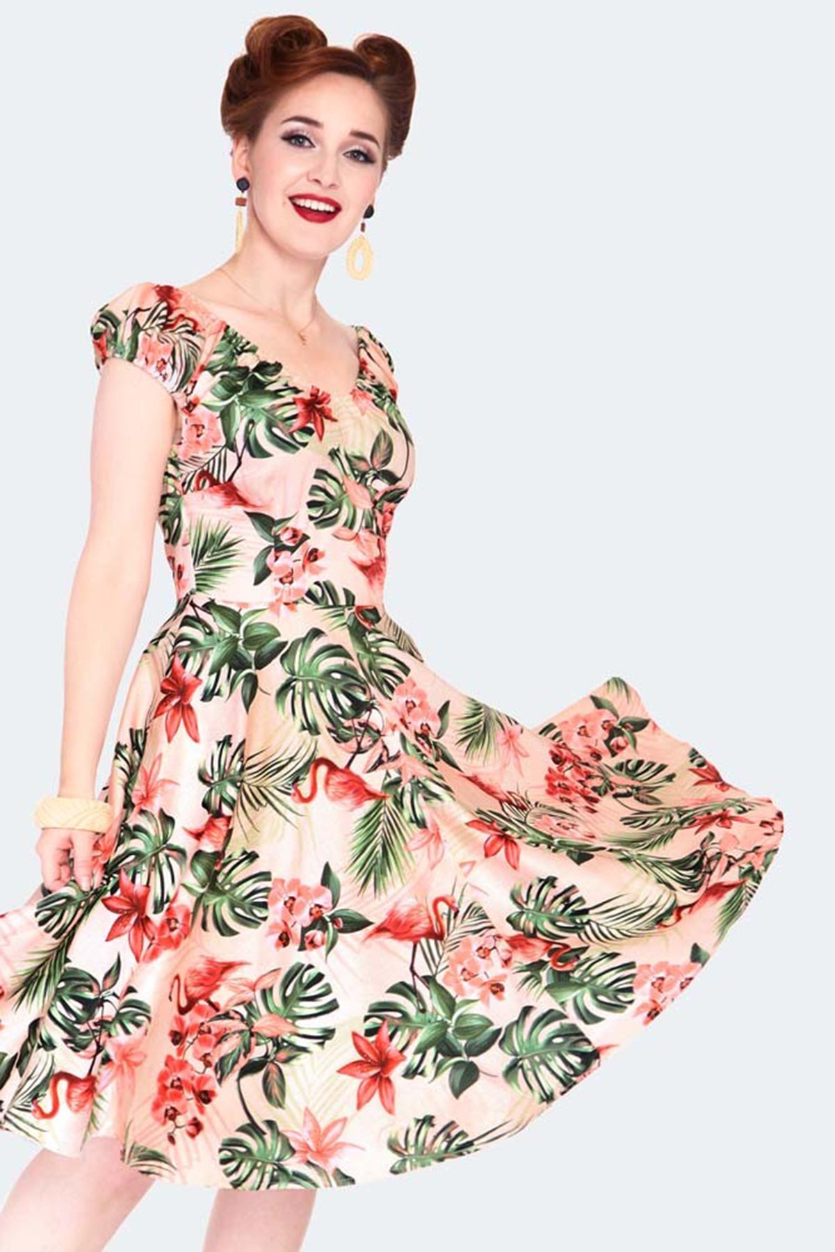 Voodoo_Vixen_Flamingo_50s_TROPICAL_Flowers_Floral_V-Neck_Retro_SWING_DRESS_Kleid_killer_kirsche_59qGzosmgiy2kS